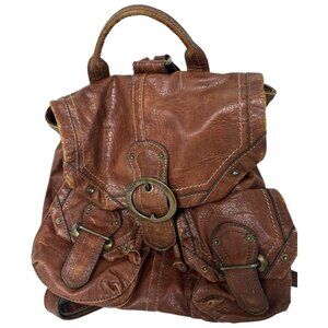 Nine West Backpack Vintage Americana brown travel peasant vintage western rugged